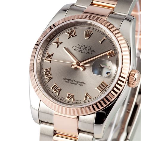 rolex datejust rose gold black dial